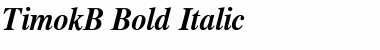 TimokB Bold Italic