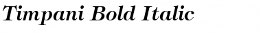Timpani Bold Italic