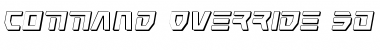 Command Override 3D Italic Italic Font