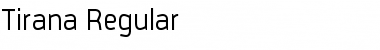 Tirana Regular Regular Font