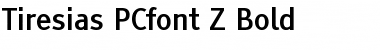 Tiresias PCfont Z Bold Font