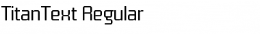 TitanText Regular Font