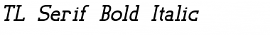 TL Serif Bold Italic