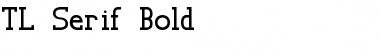 TL Serif Bold Font