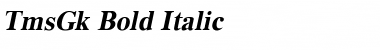 TmsGk Bold Italic