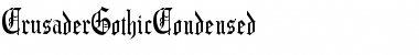 CrusaderGothicCondensed Font