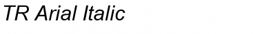 TR Arial Italic Font