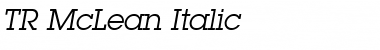 TR McLean Italic Font