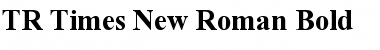 TR Times New Roman Bold Font