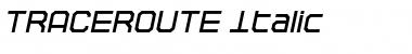 TRACEROUTE Font