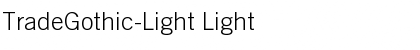 TradeGothic-Light Font