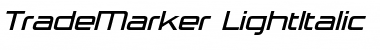 TradeMarker Light Italic Font