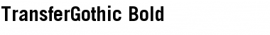 TransferGothic Bold Font