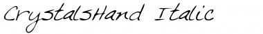 CrystalsHand Italic Font