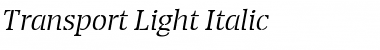 Transport Light Font