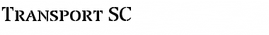 Transport SC Regular Font