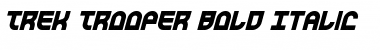 Trek Trooper Bold Italic Font