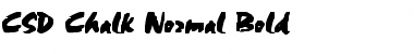 CSD-Chalk-Normal Bold Font