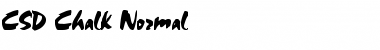 CSD-Chalk-Normal Font