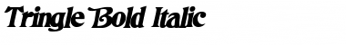 Tringle Bold Italic Font