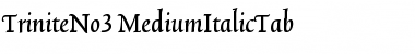 TriniteNo3 Medium Font