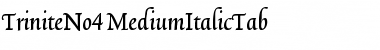 TriniteNo4 Medium Font