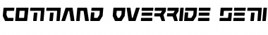 Command Override Semi-Italic Font