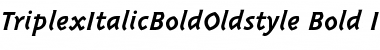 TriplexItalicBoldOldstyle Font