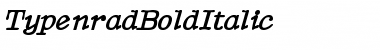 Download TypenradBoldItalic Font