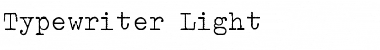 Typewriter Light Font