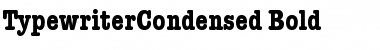 TypewriterCondensed Bold Font