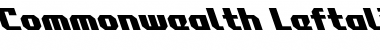 Commonwealth Leftalic Italic Font