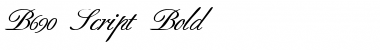 B690-Script Bold Font