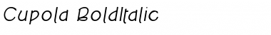 Cupola BoldItalic Font