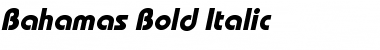 XBahamas Bold Italic Font