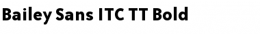 Bailey Sans ITC TT Bold Font