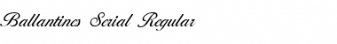 Ballantines-Serial Regular Font