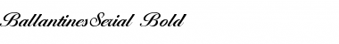 BallantinesSerial Font