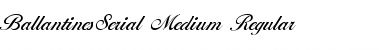 BallantinesSerial-Medium Regular Font