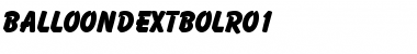BalloonDExtBolRo1 Regular Font