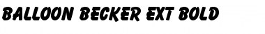 Download Balloon Becker Ext Bold Font