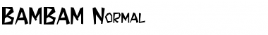 BAMBAM Normal Font