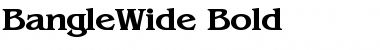 BangleWide Font