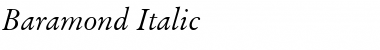 Baramond Italic Font