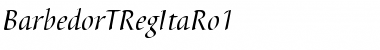 BarbedorTRegItaRo1 Regular Font