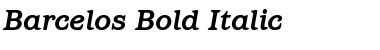 Barcelos Bold Italic Font