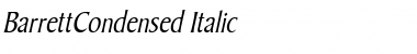 BarrettCondensed Italic