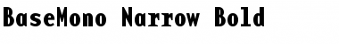 BaseMono-Narrow Bold Font