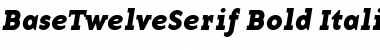 BaseTwelveSerif Bold Italic