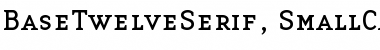 BaseTwelveSerif, SmallCaps Bold Regular Font